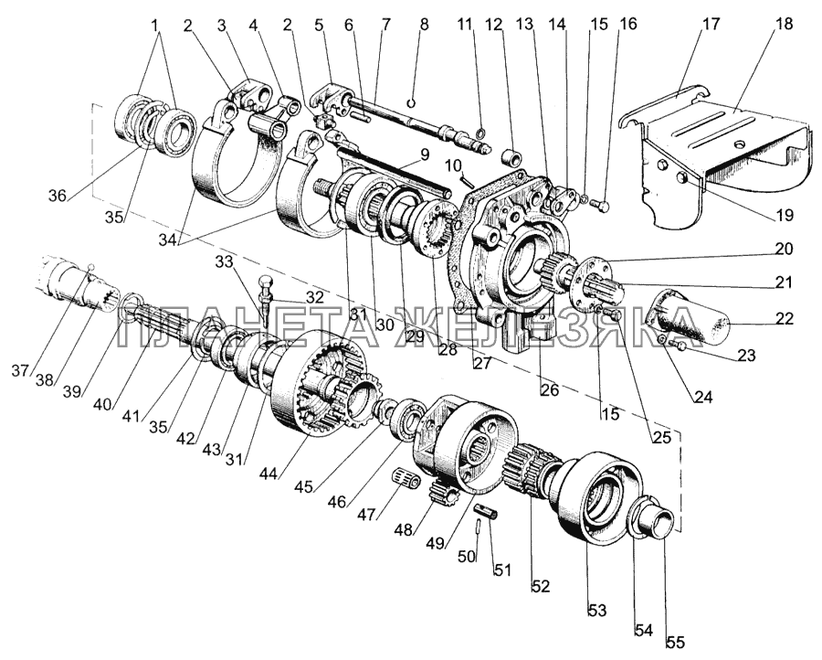 Вал отбора мощности МТЗ-1005