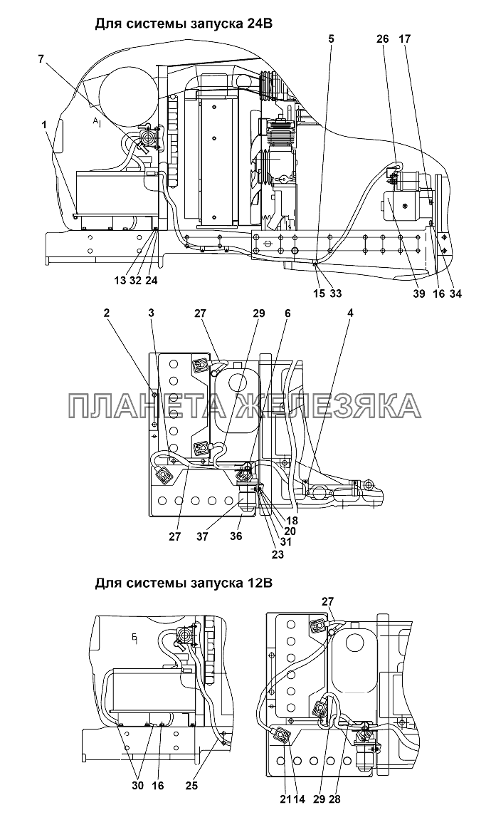 Установка батарей аккумуляторных (1025.3) Беларус-1025/1025.2/1025.3