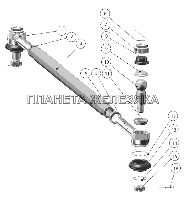 Тяга рулевая Беларус-1025.5