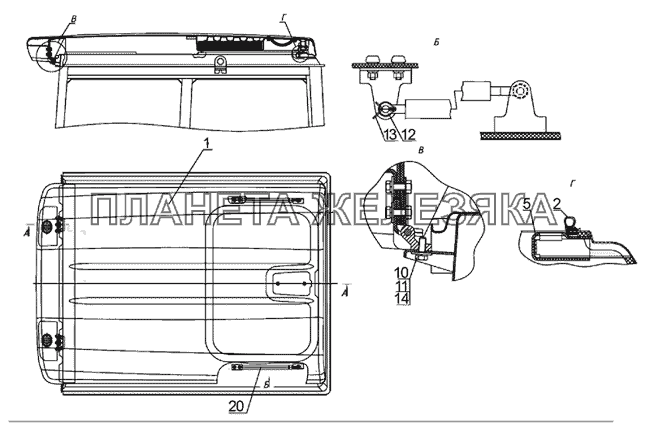 Крыша МТЗ-1025.4