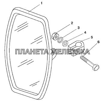 Зеркало заднего вида боковое МТЗ-1025.4