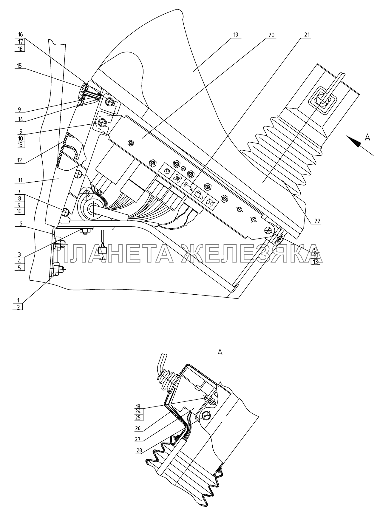 Щиток приборов. Установка щитка приборов. Беларус-1220.5