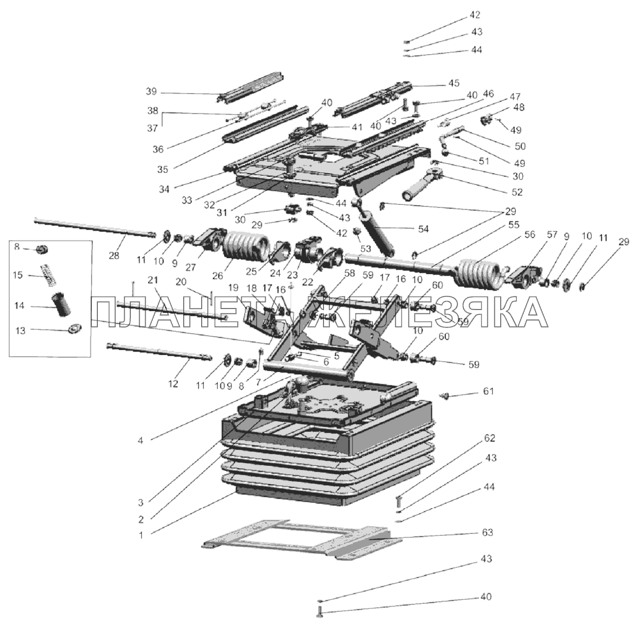 Подвеска сиденья Беларус-1220