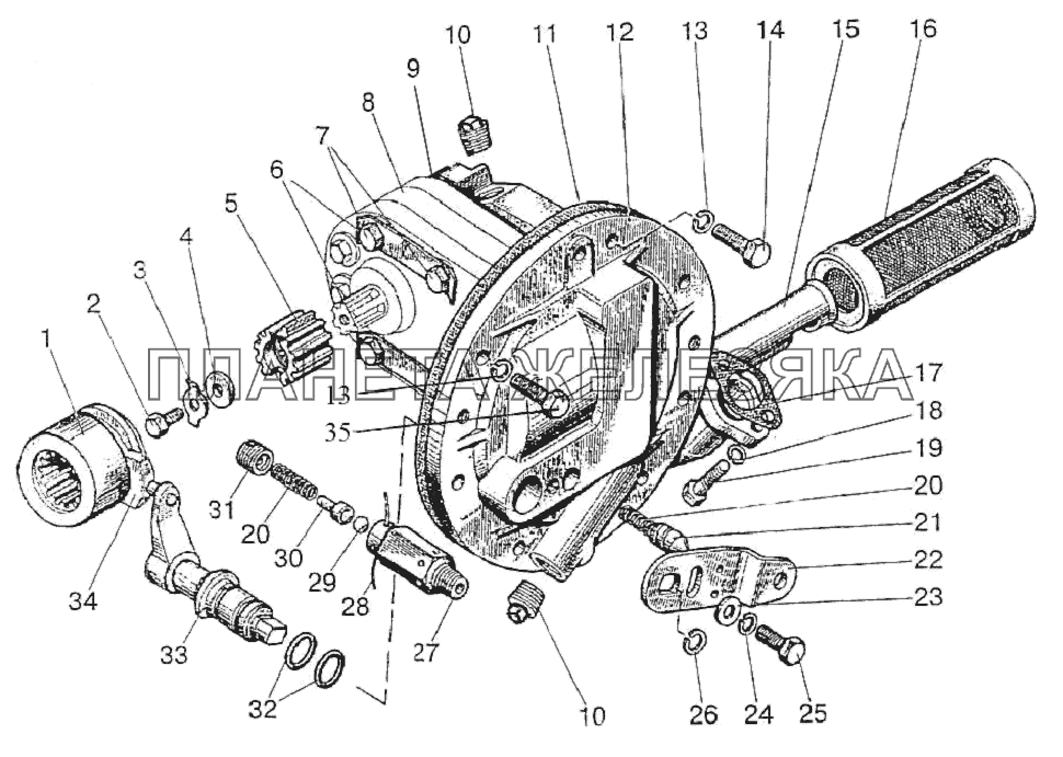 Привод насосов Беларус-1220