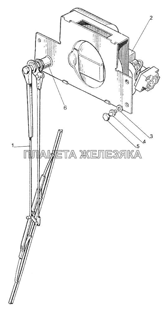 Стеклоочиститель переднего стекла МТЗ-1221 (2009)