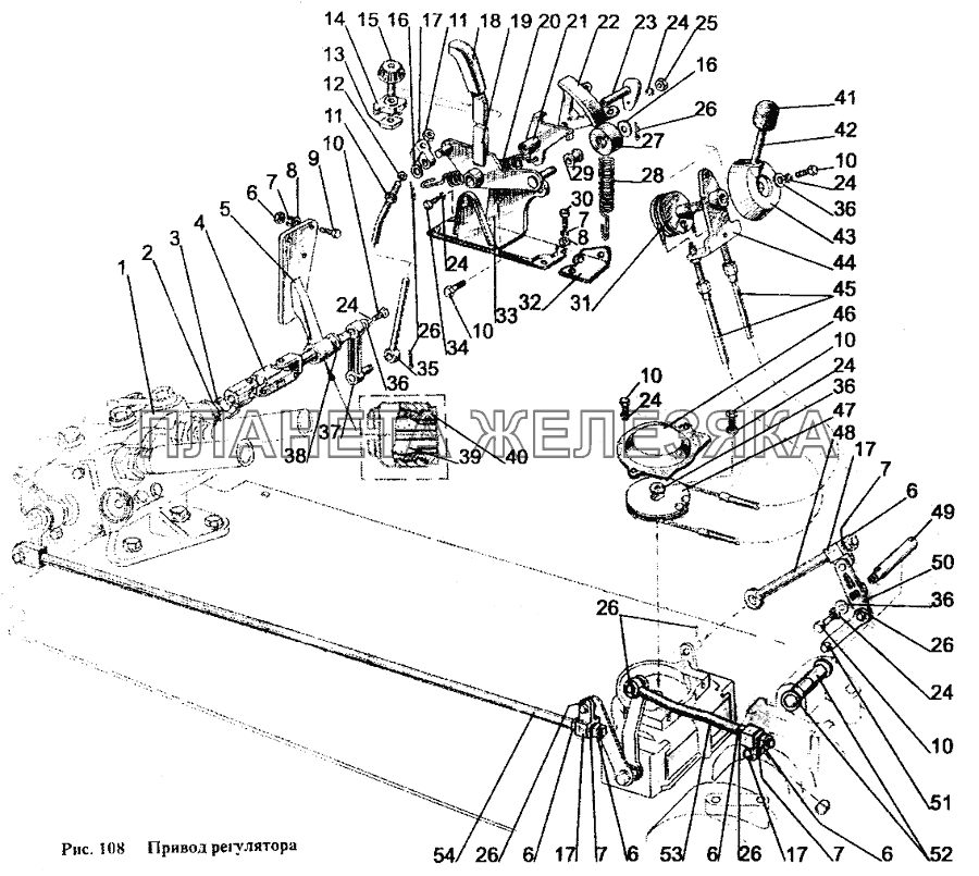 Привод регулятора МТЗ-1221