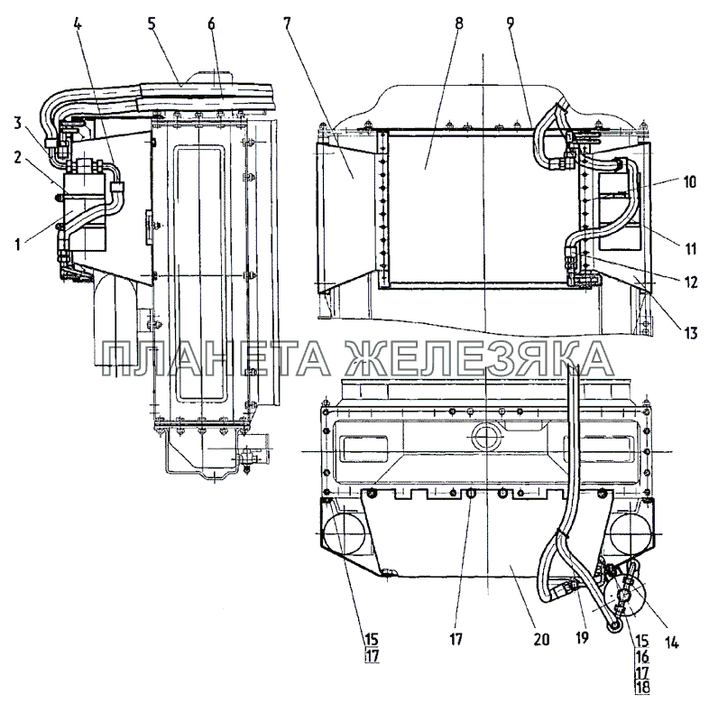 Установка конденсатора МТЗ-1222/1523