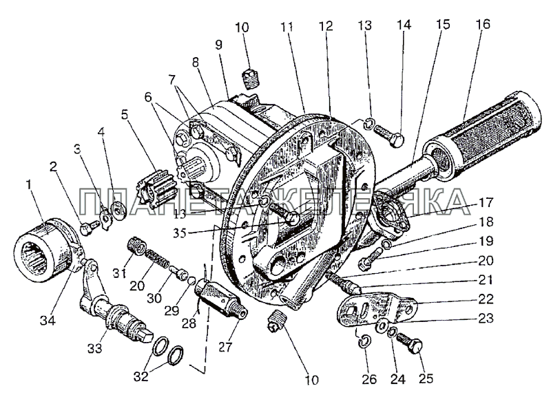 Привод насоса МТЗ-1222/1523