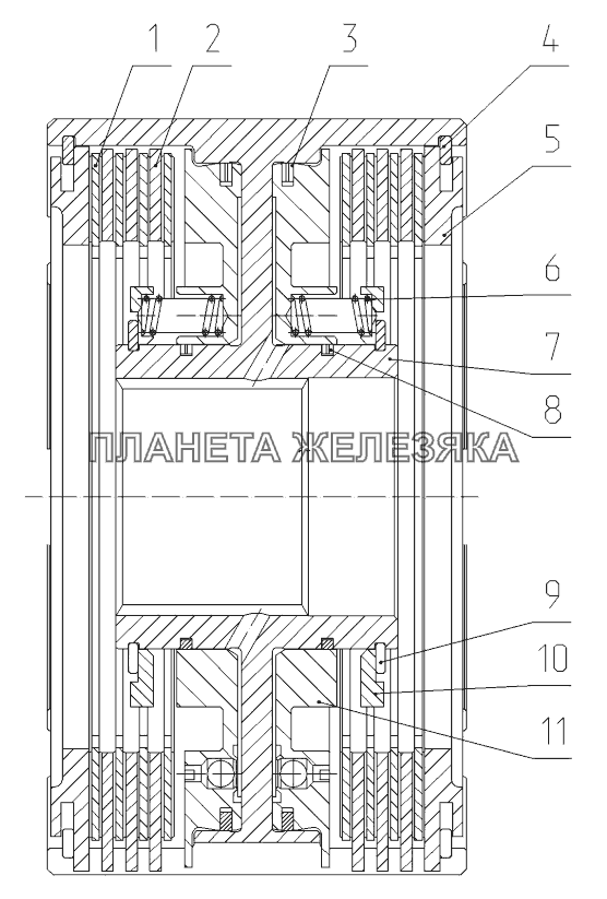 Узел передач. Фрикцион МТЗ-1523.6