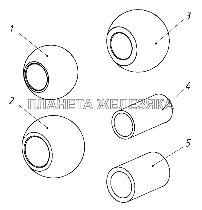 Шарниры и переходные элементы МТЗ-1523.6