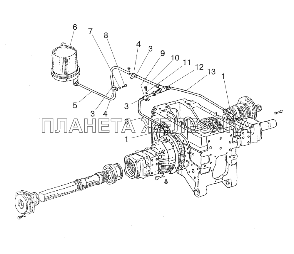 Конечная передача (смазка) МТЗ-1522