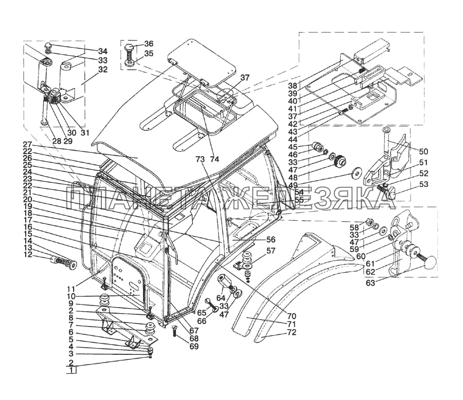 Кабина МТЗ-1523