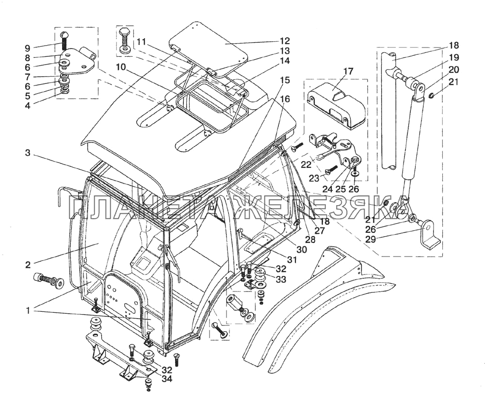 Кабина МТЗ-1522