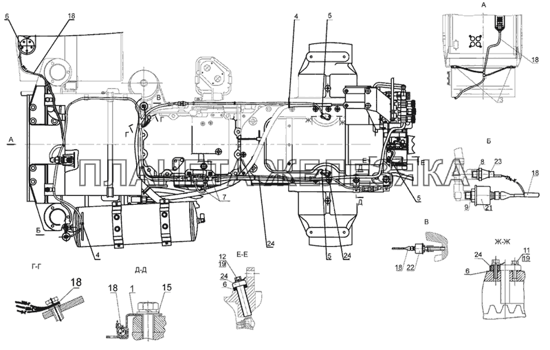 Электрооборудование трансмиссии МТЗ-2022