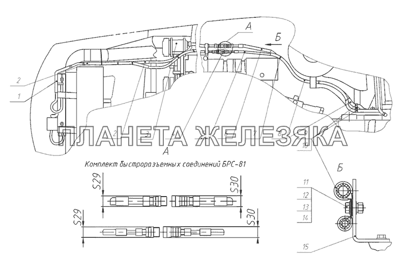 Установка шлангов кондиционера МТЗ-2022