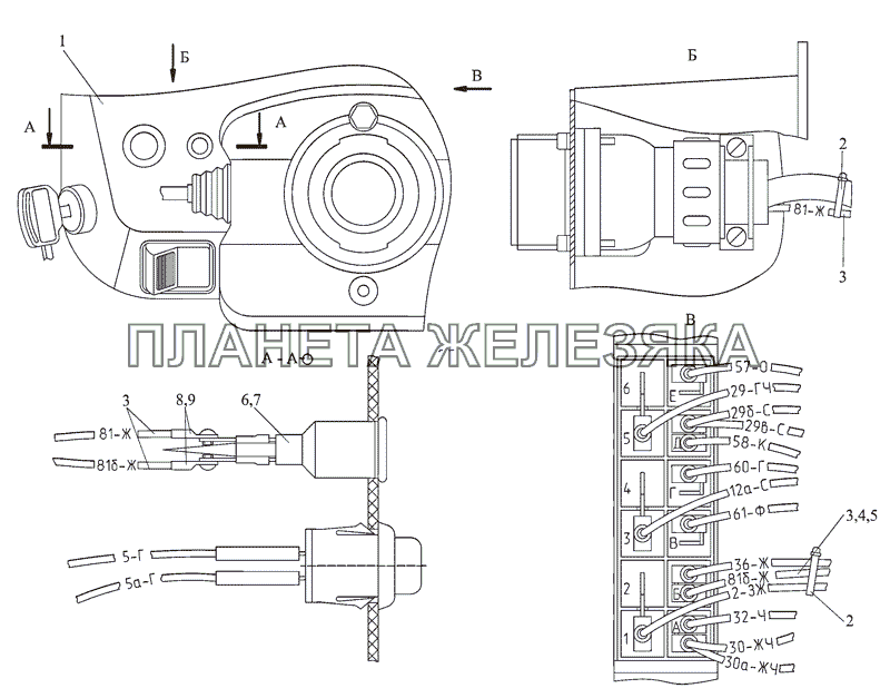 Щиток приборов МТЗ-2103