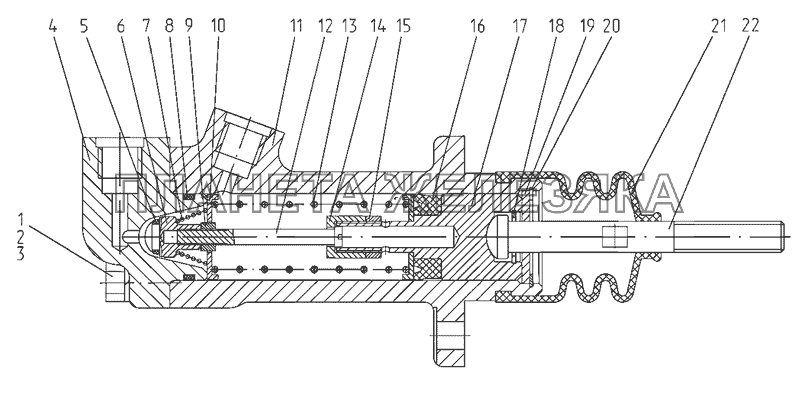 Цилиндр главный 2022-1602810 МТЗ-2522