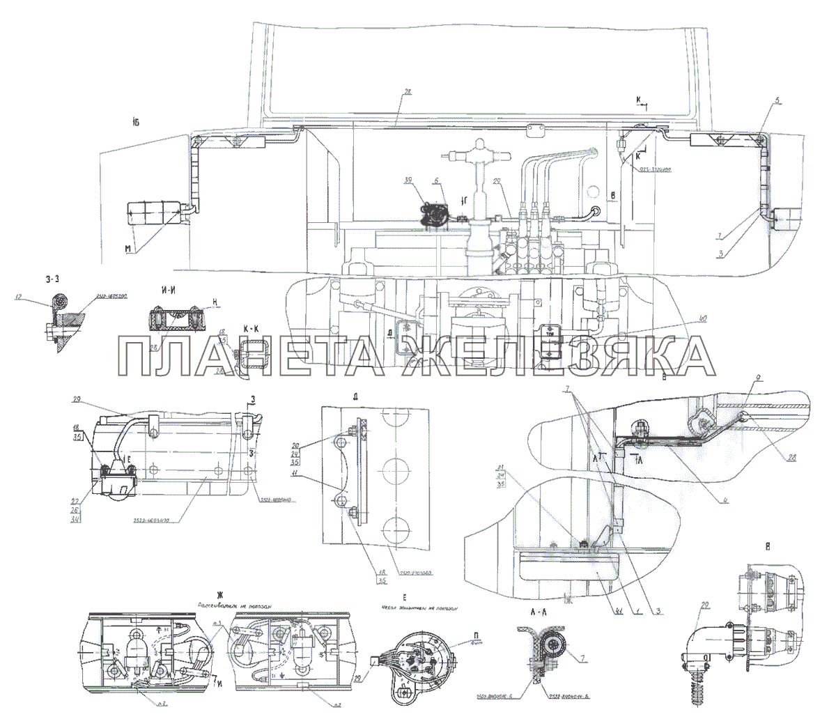 Установка фонарей задних МТЗ-2522