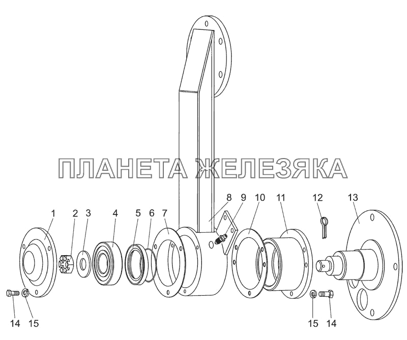 Опора фары мтз