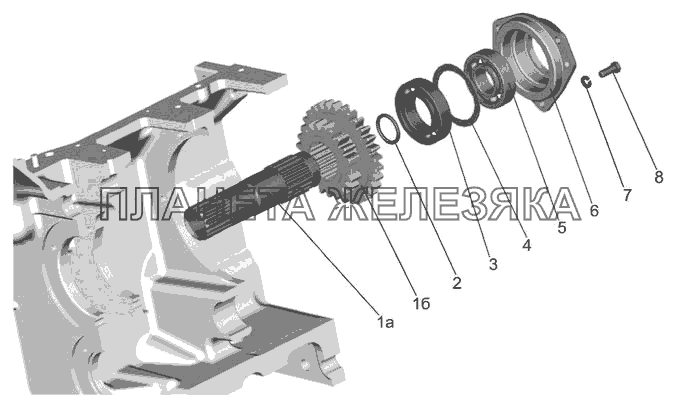 Корпус сцепления. Привод ВОМ. МТЗ-570