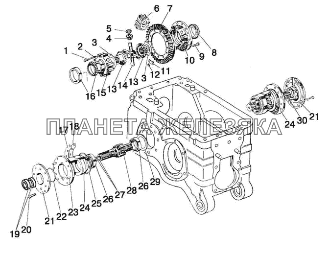 Дифференциал. Стакан подшипников МТЗ-570