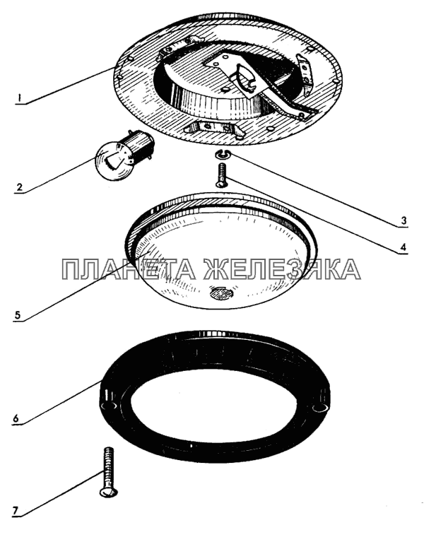 Плафон кабины МТЗ-80