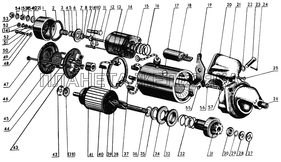 Стартер СТ362 МТЗ-80