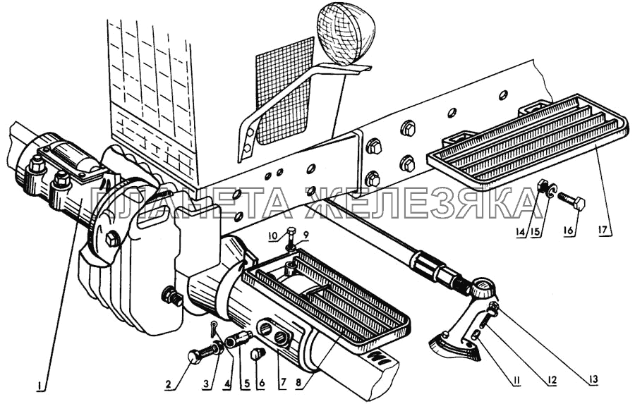 Подножка (МТЗ-82Р) МТЗ-80