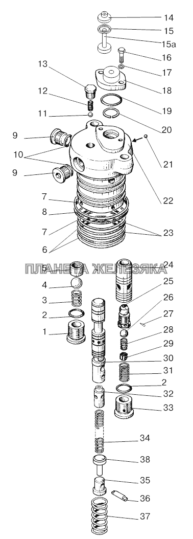 Распределитель гидроподъемника (900.2, 920.2, 950.2, 952.2) Беларус-800/900