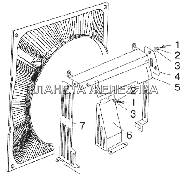 Ограждение вентилятора (БЕЛАРУС-821/821.2/921/921.2) МТЗ-821/921