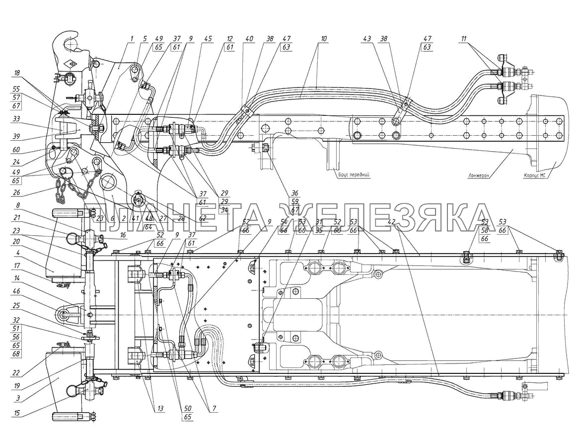 Устройство навесное переднее МТЗ-821/921