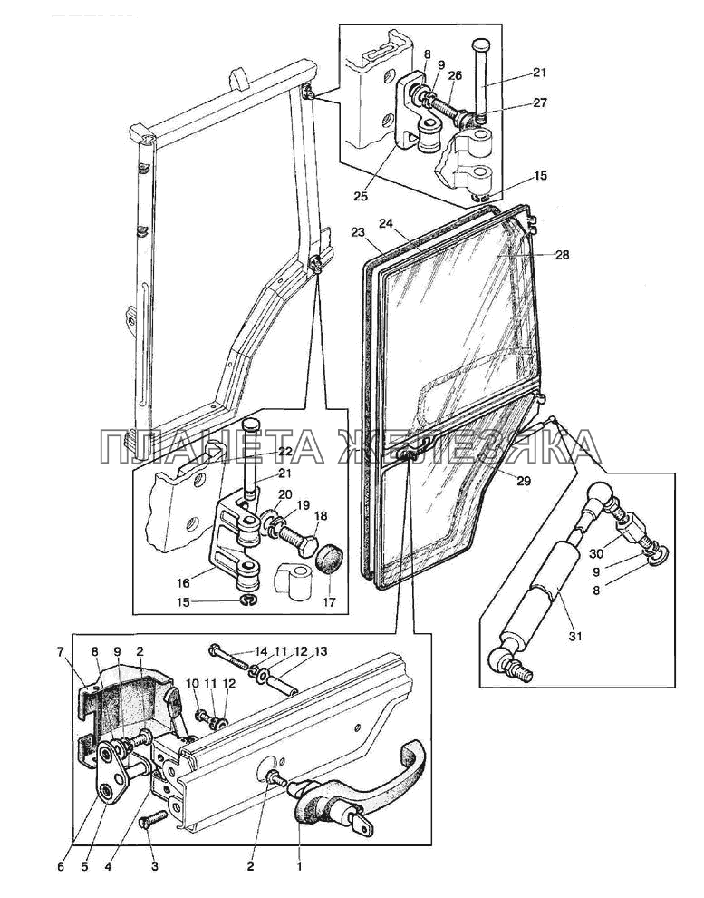 Дверь кабины МТЗ-821/921