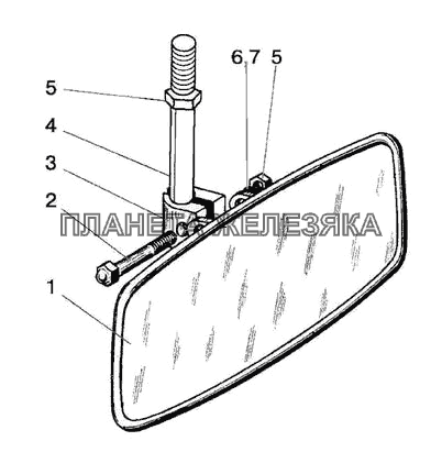 Зеркало внутреннее МТЗ-821/921