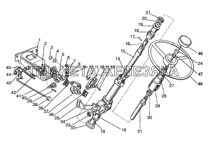 Колонка рулевая МТЗ-826