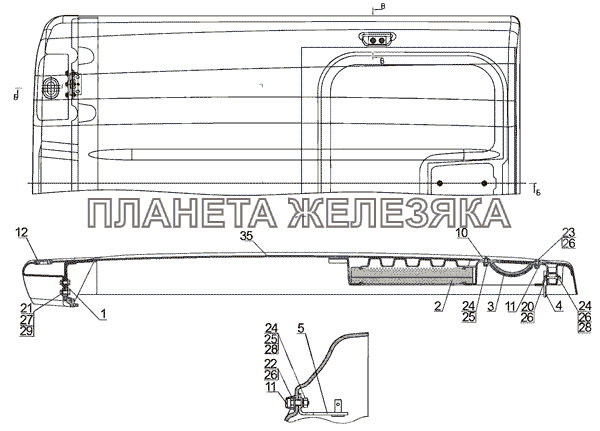 Крыша МТЗ-920.4/952.4