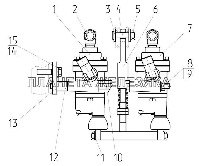 Кран тормозной Беларус-922.5