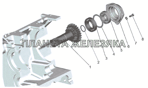 Корпус сцепления, привод ВОМ МТЗ-900/920/950/952