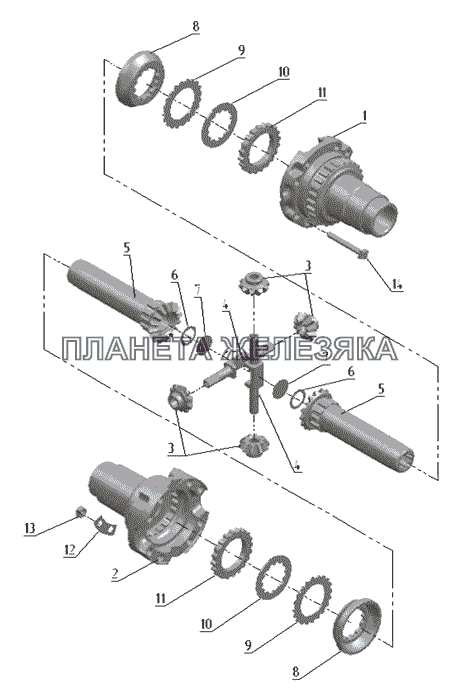Дифференциал МТЗ-900/920/950/952