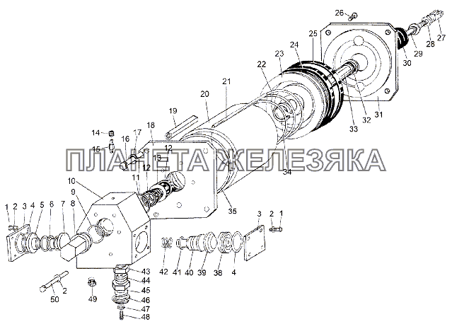 Усилитель пневмогидравлический 65151-1609200-10 МЗКТ-65151 