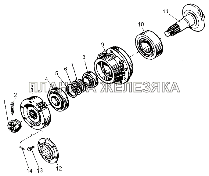 Шестерня ведущая 69237-2502021-10 МЗКТ-65151 