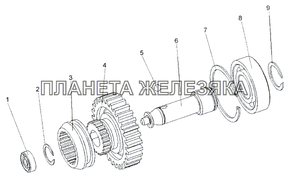 Шестерня ведущая МЗКТ-652511