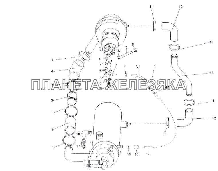 Подогреватель ПЖД 6527-1015005 МЗКТ-6527