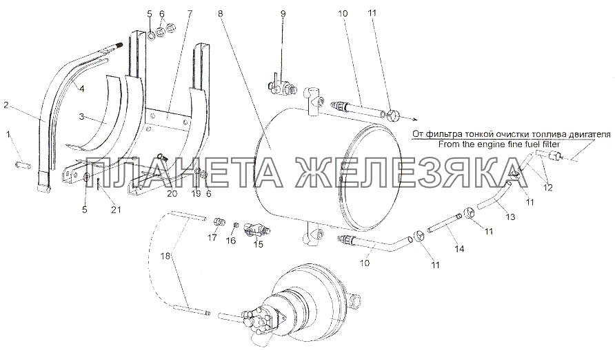 Агрегаты топливопитания подогревателя МЗКТ-7402