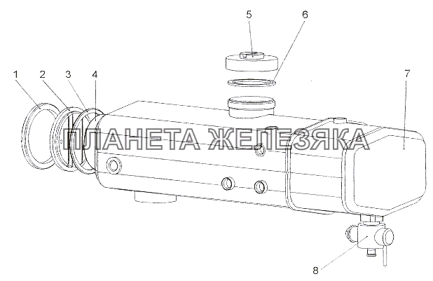 Бачок расширительный 79092-1311010-20 МЗКТ-79011