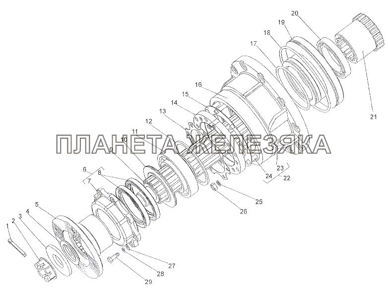 Картер блокировки 6527-1802230 МЗКТ-79011