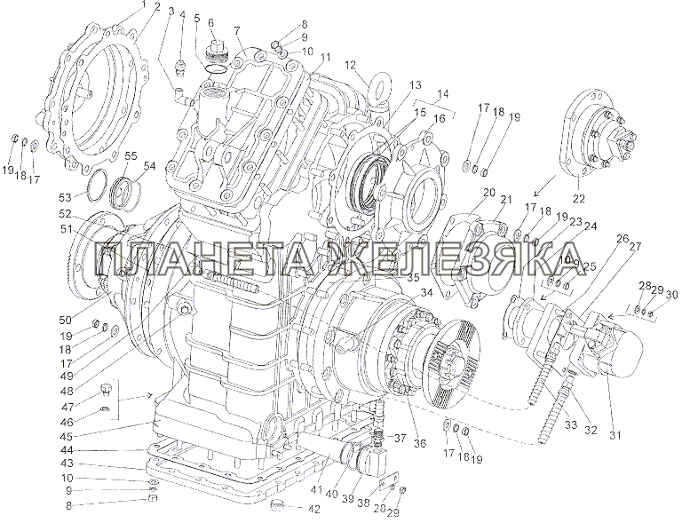 Раздаточные коробки 6527-1800020, 6527-1800020-10 МЗКТ-7402