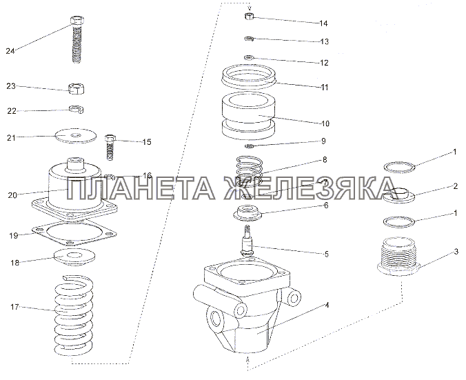 Клапан-ограничитель 7410-3515010 МЗКТ-6527