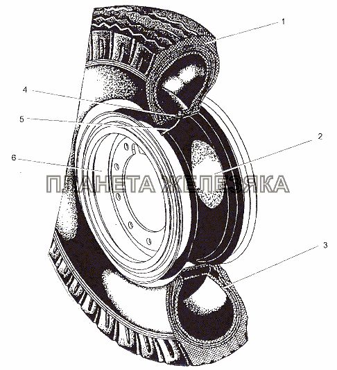 Колесо 7004-3101011 МЗКТ-7402