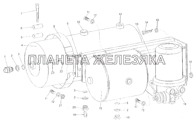 Установка аппаратов системы обезвоживания воздуха МЗКТ-6527