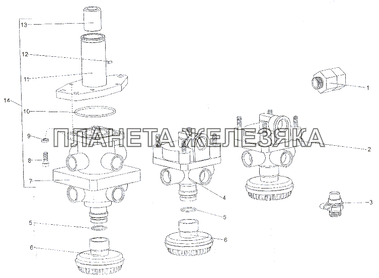 Установка тормозных аппаратов МЗКТ-79011